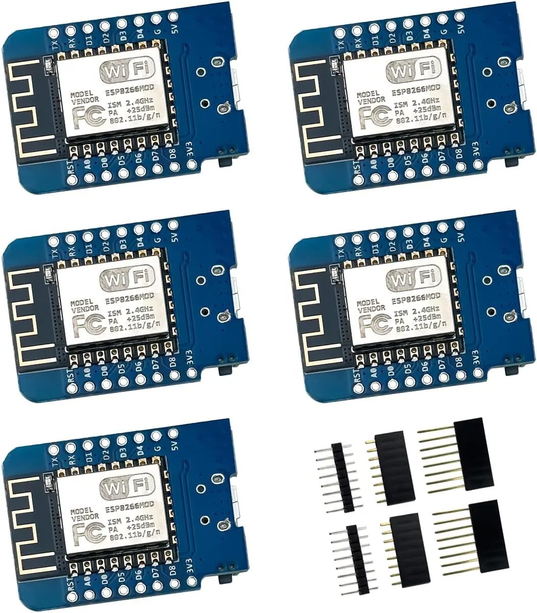 5Pcs D1 Mini NodeMcu ESP8266 ESP-12F WiFi Module Development Board Compatible with Arduino/WeMos D1 Mini
