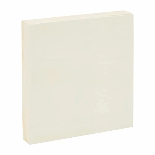 6 Pack Unfinished Wood Canvas Boards for Painting, Blank Deep Cradle 5x5 Panels for Art Projects (0.85 in Thick)