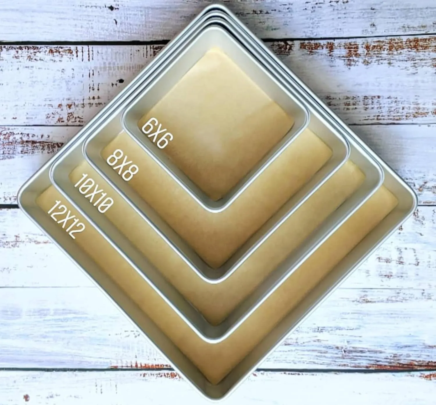 6x6 Parchment Paper Squares (200 sheets) - Unbleached, Non-stick, Pre-cut Parchment Paper Ideal for Candy Wrappers, Dessert Paper Liners, Freezing and Storing, Separating, and Diamond Painting