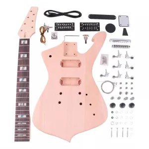 7-String DIY Iceman-Style Electric Guitar Kit - Mahogany Body