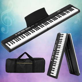 88 Keys Foldable Electronic Piano Keyboard Digital Electric W/ Carry Bag