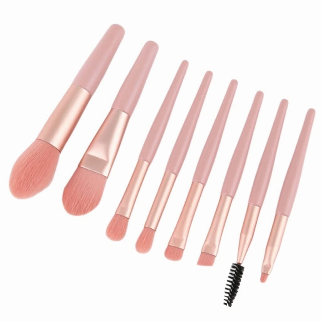 8 Mini Makeup Brushes Set Complete Portable Blush Eye Shadow Brushes Beauty Tools Brushes