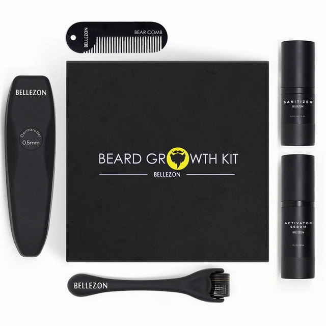 8pcs/set Men Beard Kit Barba Grooming