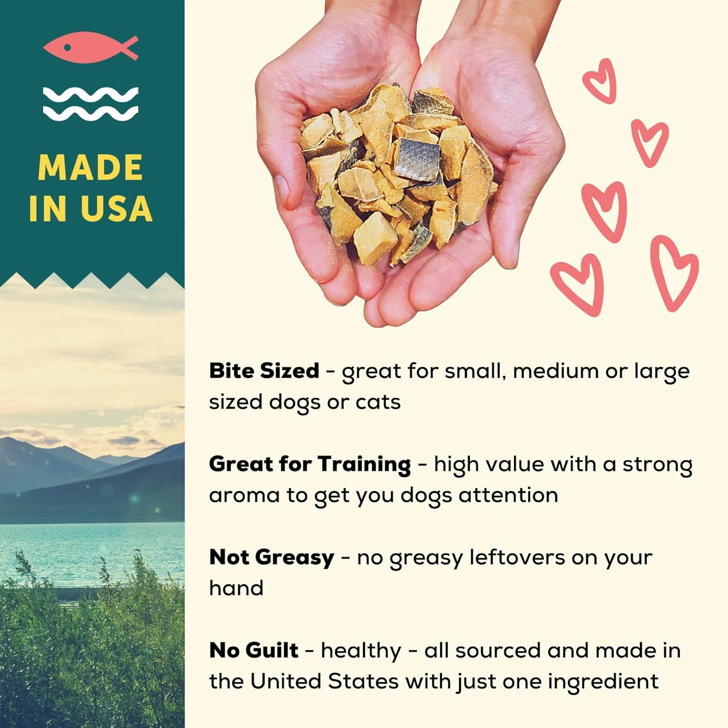 A Better Treat – Freeze Dried Organic Pumpkin, Wild Caught Salmon, Grass Fed Beef, Free-Range Chicken Dog and Cat Treats | Natural, Healthy, Diabetic Friendly | Made in The USA