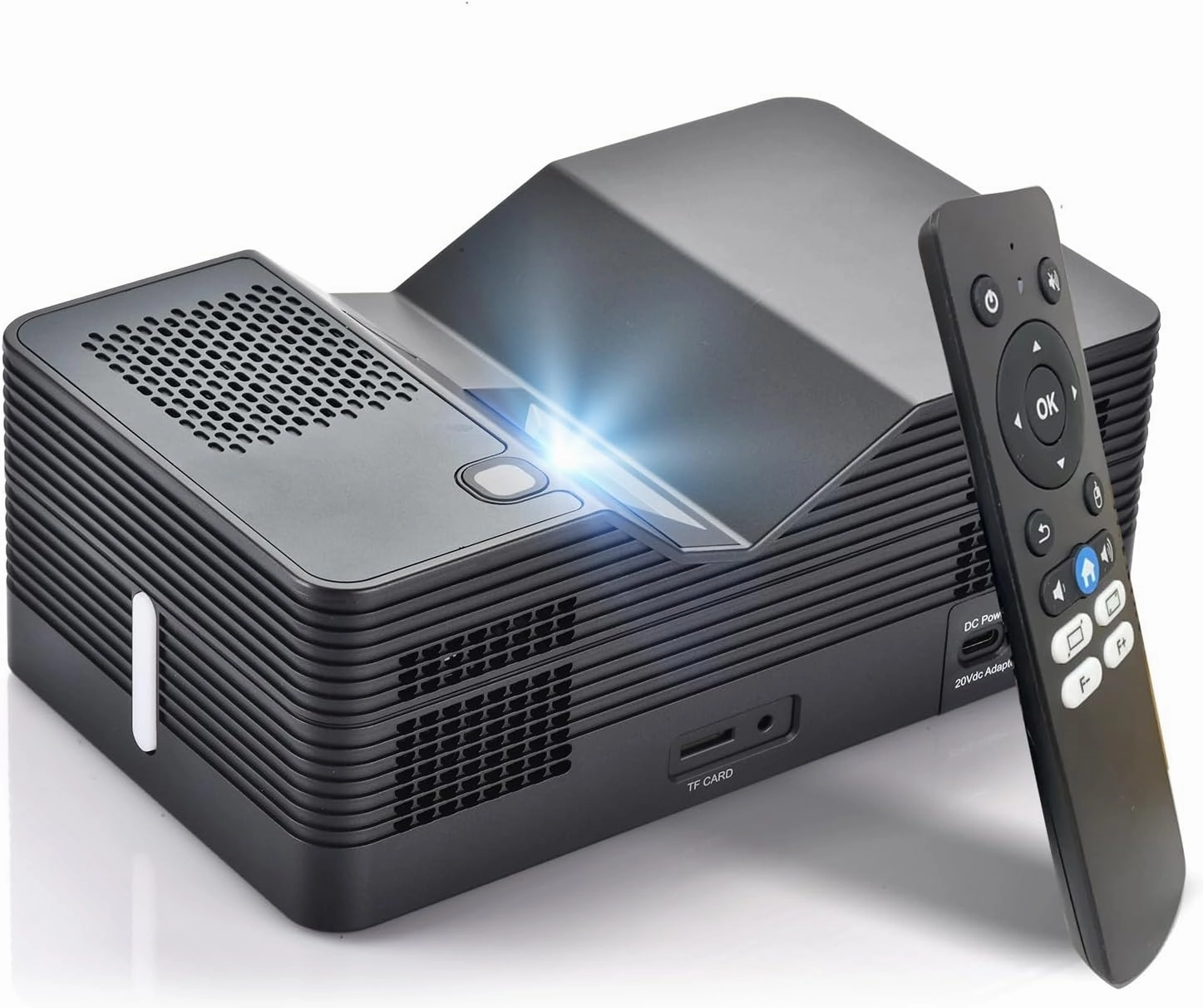 AAXA M8 UST Ultra Short Throw 4K Laser Projector 1100 LD Lumens, BT 5.4, WiFi 6, USBC Mirroring, 2xHDMI, Optical Audio, Efocus, Auto Keystone, Smart Technology (Renewed)