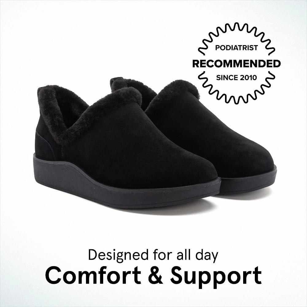 ABEO Pioneer Metatarsal Cozy Booties for Women | Fleece Lined for Warmth | Fall Women's Shoes | Built-In Cozy Orthotic