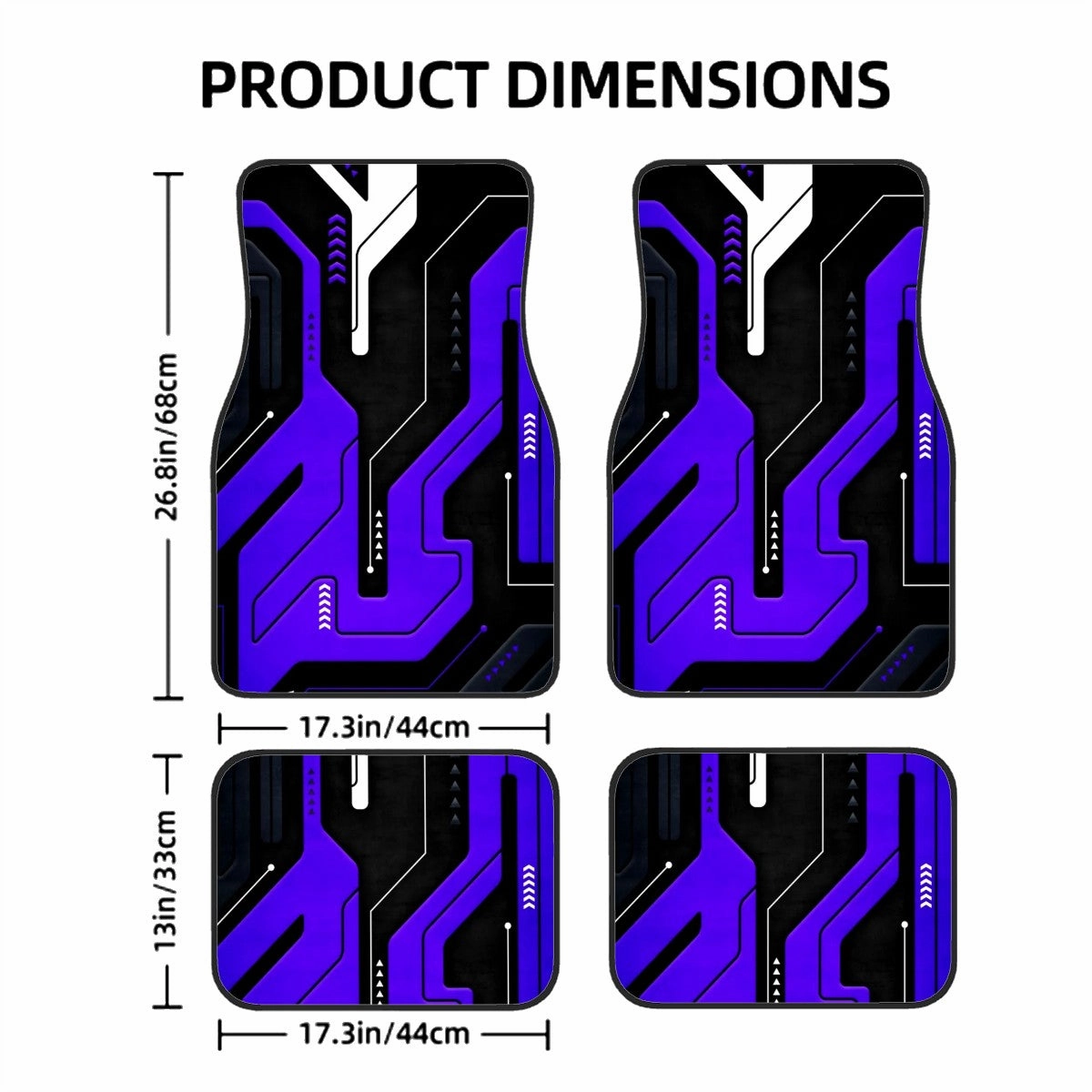 Abstract Livery Pattern Automotive Floor Mats