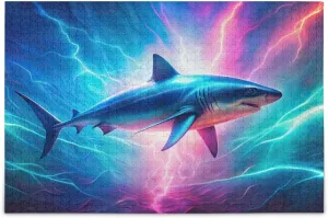 Abstruct Big Fish Jigsaw Puzzle for Adults 1000 Pieces, Impossible Hard Difficult Challenging Puzzles for Adults Jigsaw Puzzle for Party Entertainment, Family Games