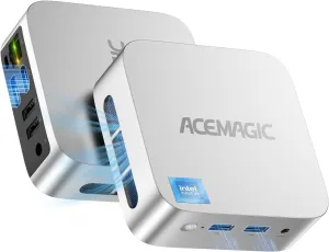 ACEMAGICIAN Mini PC Advanced CPU Twin Lake N150 up to 3.6GHz 16GB DDR4 RAM 256GB SSD Desktop Mini Computer Win 11 Pro (Beat N97/N95) Micro PC 4K Dual Display HDMI WiFi/BT Mini PC N150 for Home/Office