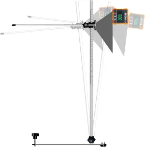 ADAS Radar Aiming Corner Reflector Target Calibration Tool Set Include Stand and Mini Digital Protractor- Compatible with Honda Toyota Mazda Kia Ford GM and Hyundai
