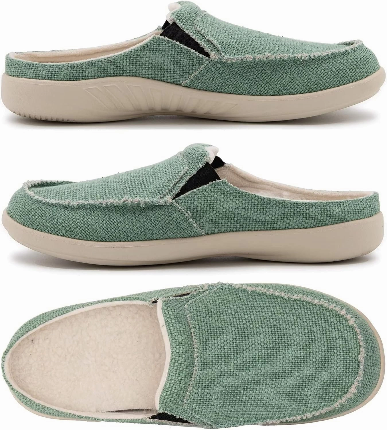 ADAX Men's Plantar Fasciitis & Pain Relief Orthotic Slippers with Arch Support (Size:US 7-US 14)