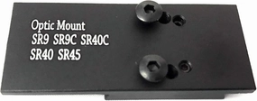 Ade Advanced Optics Mini Red Dot Sight Mounting Plate for Ruger SR9, SR9c, SR40, SR40c, and SR45 Pistols, Compatible with Vortex Viper/Venom, Burris Fastfire, Shield RMS/RMSc, Sig Romeo Zero