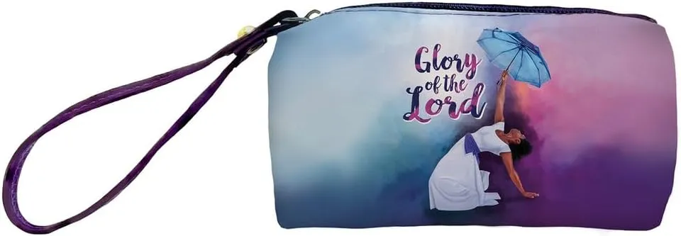 African American Expressions Glory of the Lord Backpack Set - Includes Backpack, Pouch, and Card Holder - Perfect for Travelers - BPS02