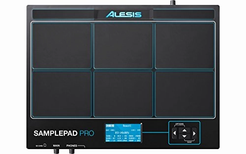 Alesis SamplePad Pro - Percussion and Sample-Triggering Instrument With 8 Velocity Sensitive Drum Pads, 200  Built-in Sounds