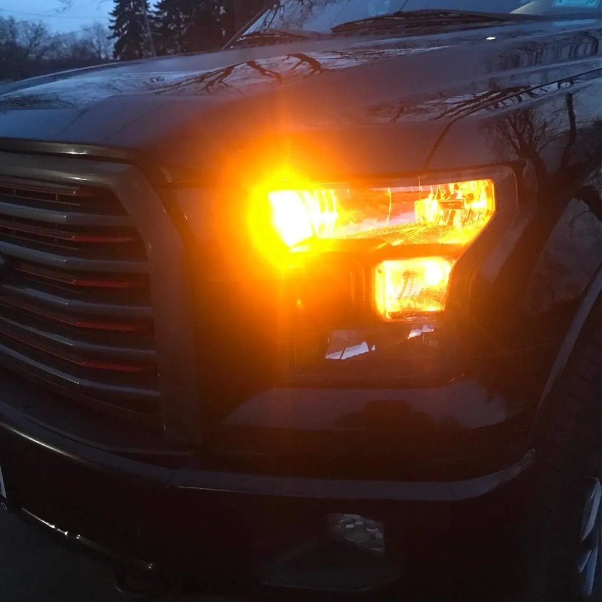 Alla Lighting Miniature 12V T25 Wedge 3156/3157 LED Turn Signal Lights Bulbs Replacement, Amber Yellow SMD Xtreme Super Bright Upgrade