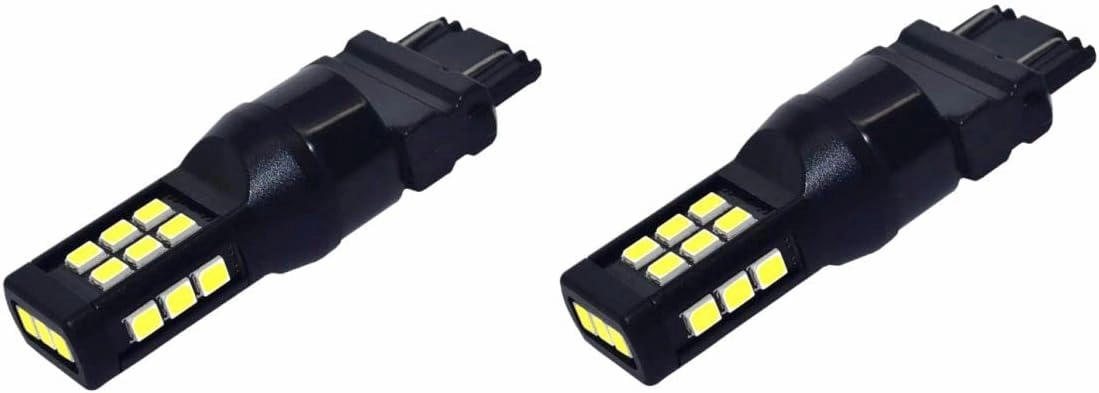 Alla Lighting T25 3121 3157 White LED Bulbs Xtreme Super Bright 3021 3057 3457 3157 LED Bulb 3035 21-SMD 6000K Xenon LED 3157 Bulb for Turn Signal Backup Lights Reverse DRL Brake Stop Tail Light