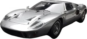 Alloy Resin Car Vehicle Model Fit for Ford GT40 1966 1 18 Supercar Racing Resin Limited Simulation Car Model Collection Ornaments Silver Festive Deluxe Gift