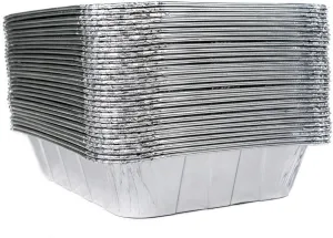 Aluminum Half Size Deep Foil Pan 25 pack Safe for use in freezer, oven, and steam table.pen,12 1/2" x 10 1/4" x 2 1/2" (-40 gauge-!) Made In The USA