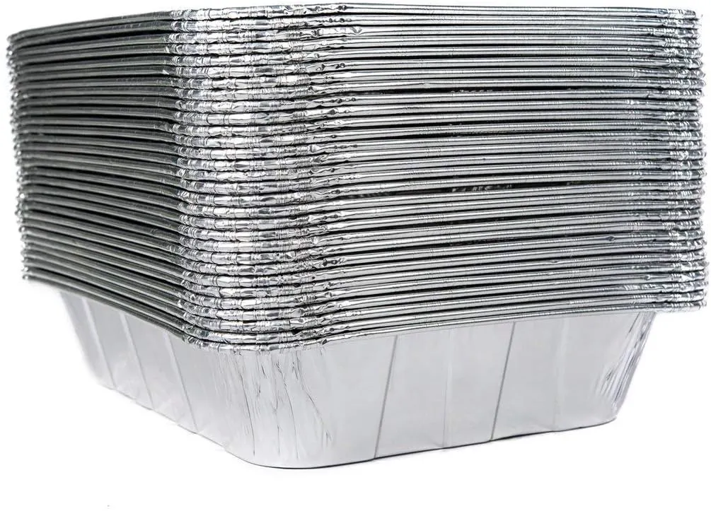 Aluminum Half Size Deep Foil Pan 25 pack Safe for use in freezer, oven, and steam table.pen,12 1/2" x 10 1/4" x 2 1/2" (-40 gauge-!) Made In The USA