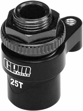 Aluminum 7075 Alloy 25T Servo Saver Set Horn With Built-In Spring For Traxxas 1:16 Mini Maxx 4WD 107154-1 / Mini XRT VXL-3S 108076-1 Monster Truck Upgrades - Black