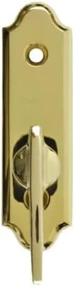 Andersen Frenchwood Gliding Door - Thumb Latch - Covington - Inside Lock - Bright Brass