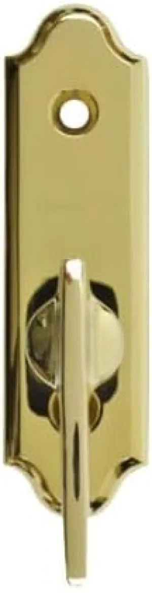 Andersen Frenchwood Gliding Door - Thumb Latch - Covington - Inside Lock - Bright Brass