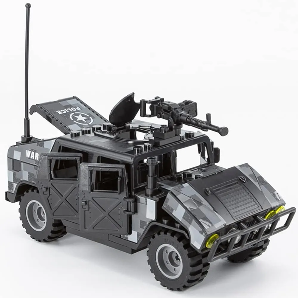 Armored Vehicle Building Block Military Vehicle Building Toy for Age 6 7 8 9 10 11 12 , Army Battle Brick, Military Car Model Toys Gifts for Boys （4 Styles）