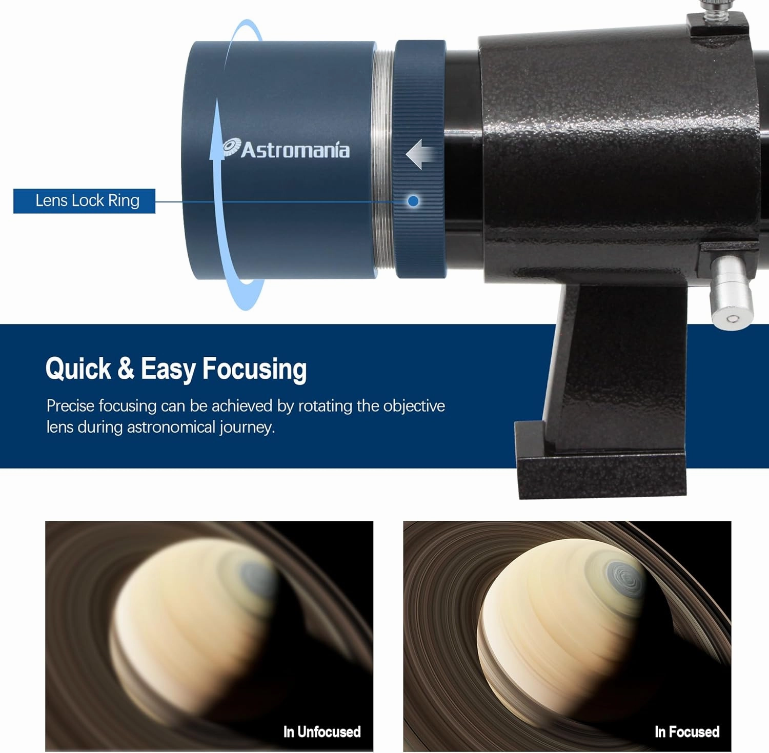 Astromania Finder Scope 9x50, Right Angle Correct Image Optical Telescope Finder, Fully Multi-Coated Finderscope for Astronomical Telescope with Crosshair and Bracket - Upright and Non-Reversed Image