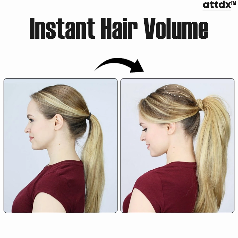 ATTDX HairUp Seamless Princess Fluffy Hair Pad Clip