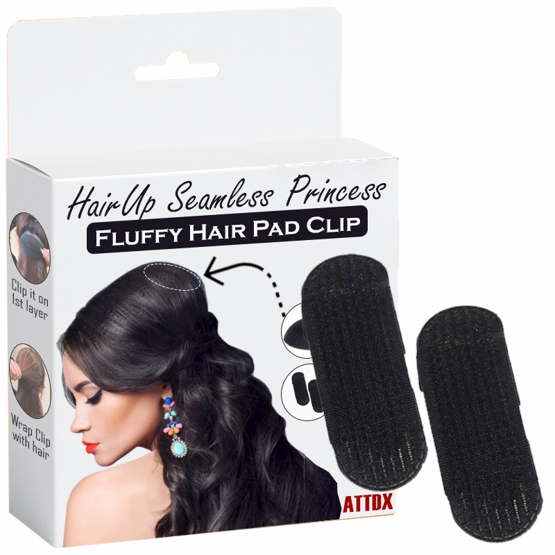 ATTDX HairUp Seamless Princess Fluffy Hair Pad Clip