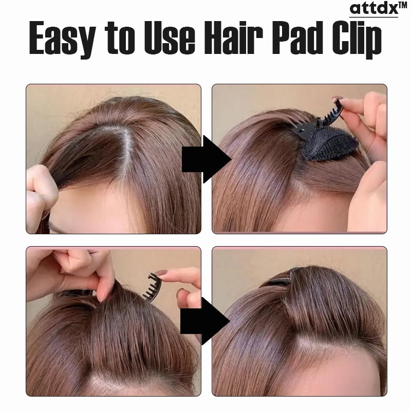 ATTDX HairUp Seamless Princess Fluffy Hair Pad Clip