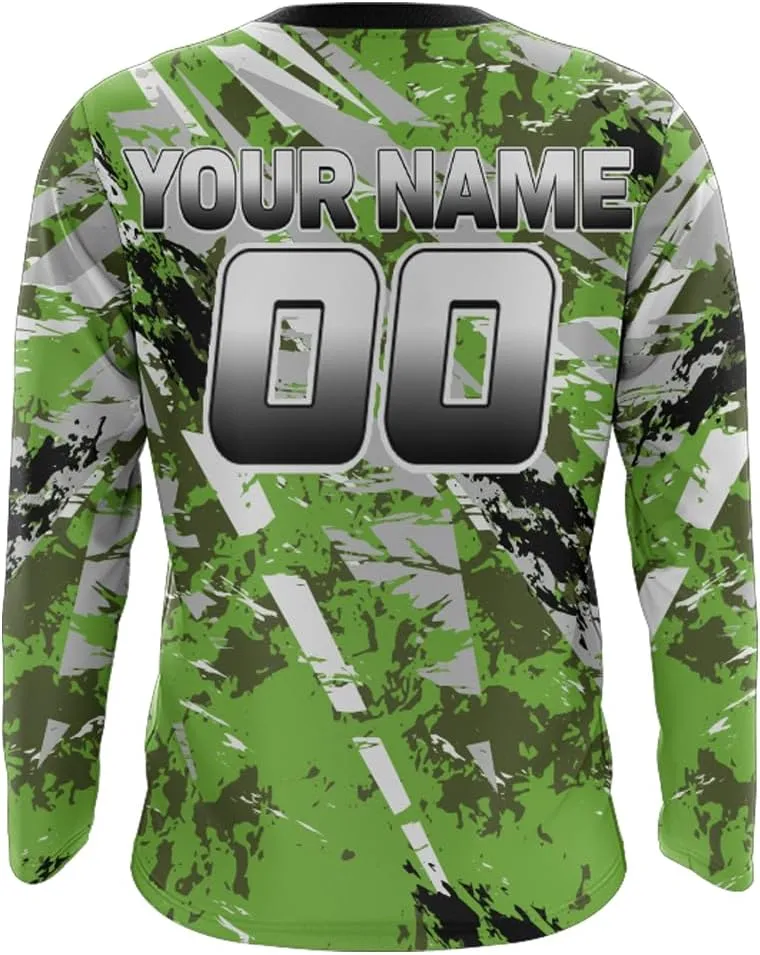 ATV Motocross Racing Jersey Youth ATV Quad Bike Shirt UPF30  Motorcycle Kid Men Women Extreme Off-Road Racing Jersey MX01