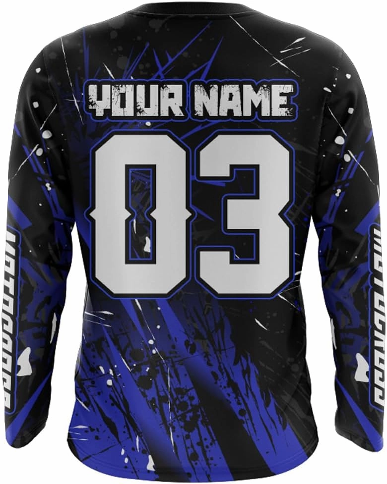 ATV Motocross Racing Jersey Youth ATV Quad Bike Shirt UPF30  Motorcycle Kid Men Women Extreme Off-Road Racing Jersey MX01