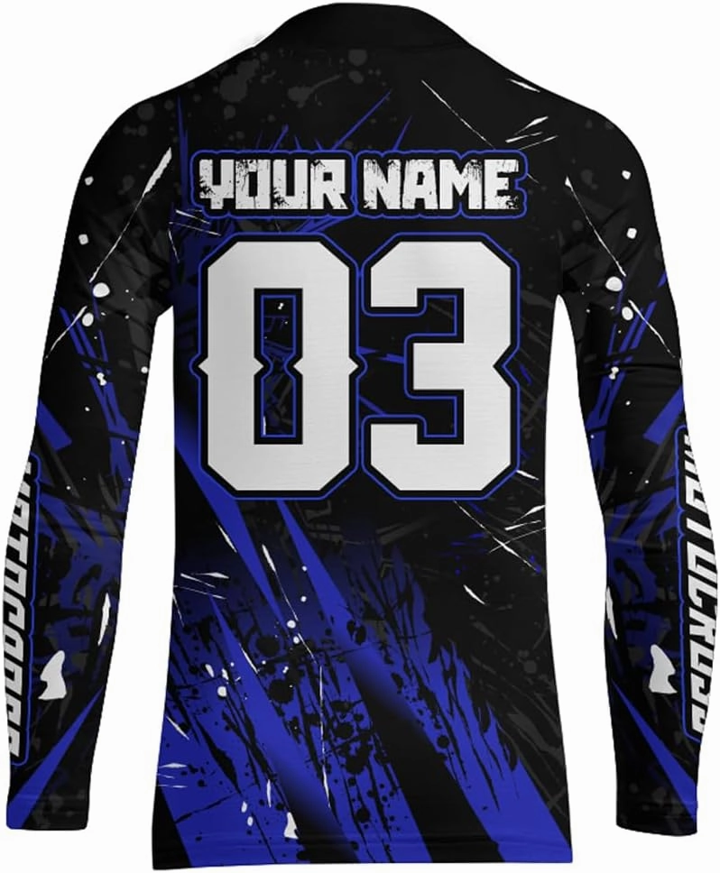 ATV Motocross Racing Jersey Youth ATV Quad Bike Shirt UPF30  Motorcycle Kid Men Women Extreme Off-Road Racing Jersey MX01