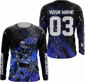 ATV Motocross Racing Jersey Youth ATV Quad Bike Shirt UPF30  Motorcycle Kid Men Women Extreme Off-Road Racing Jersey MX01