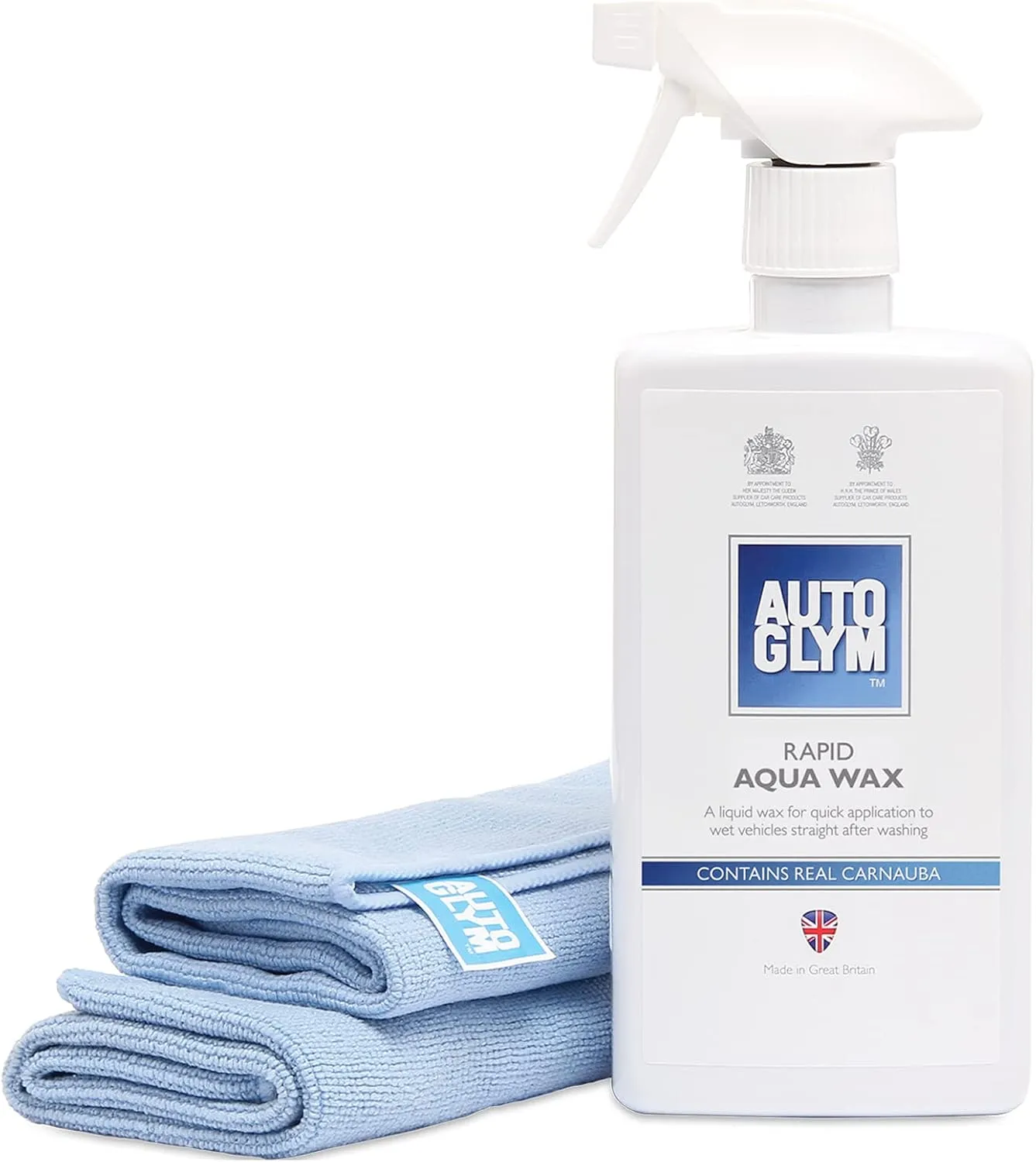 Autoglym Rapid Aqua Wax, 500ml - Complete Car Wax Kit Made to Protect All Exterior Surfaces including Car Paint, Rubber and Glass