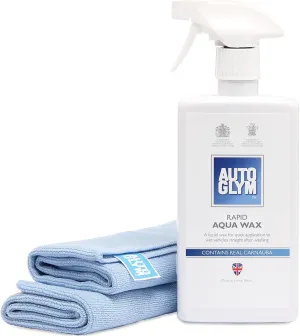 Autoglym Rapid Aqua Wax, 500ml - Complete Car Wax Kit Made to Protect All Exterior Surfaces including Car Paint, Rubber and Glass