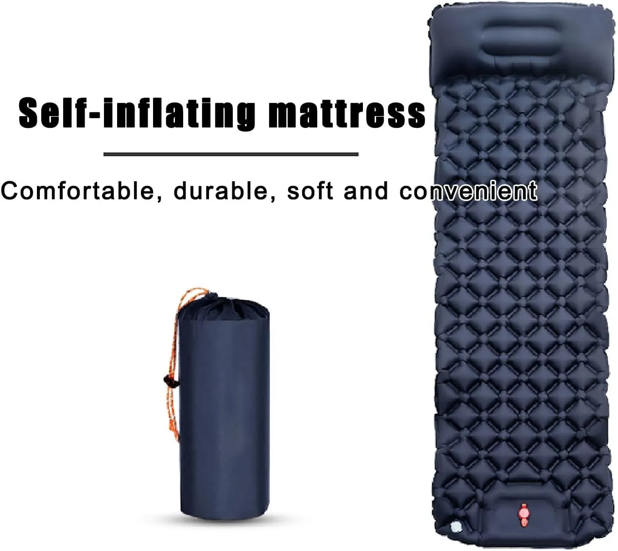 Automatic Inflatable Mattress, Outdoor Camping Tent Sleeping pad, Portable Inflatable Sleeping pad, Single Sleeping pad., 74.8inx23.6in, Navy Blue, 3321612