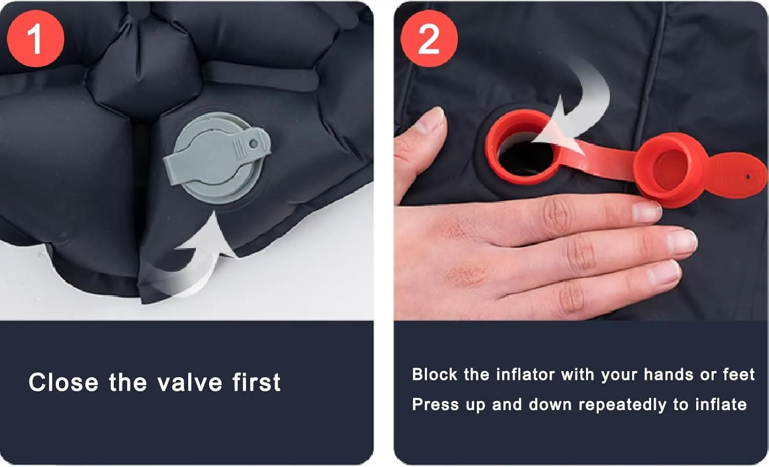 Automatic Inflatable Mattress, Outdoor Camping Tent Sleeping pad, Portable Inflatable Sleeping pad, Single Sleeping pad., 74.8inx23.6in, Navy Blue, 3321612