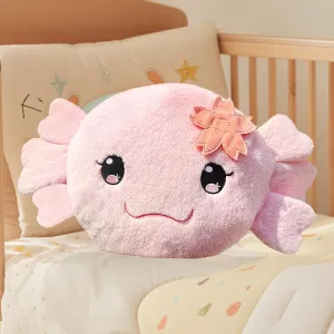 Axolotl Stuffed Animal, Pink, 19.6", Soft Cuddly Microwavable Plushies, Flower Throw Pillow, Great Gift for Birthdays, Christmas, Valentine's, Suitable for Kids & Toddlers