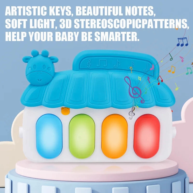 Baby Activity Gym Music Rack Early Education Toy Gifts Newborn 0-36 Months Piano Keyboard Infant Crawling Blanket Pedal Play Mat