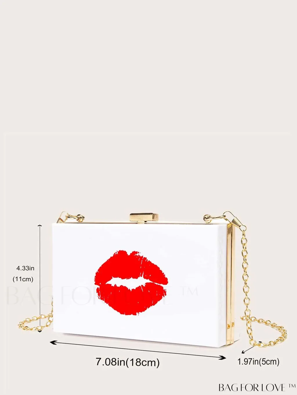 BagForLove - Compact Card Pattern Chain Box Bag