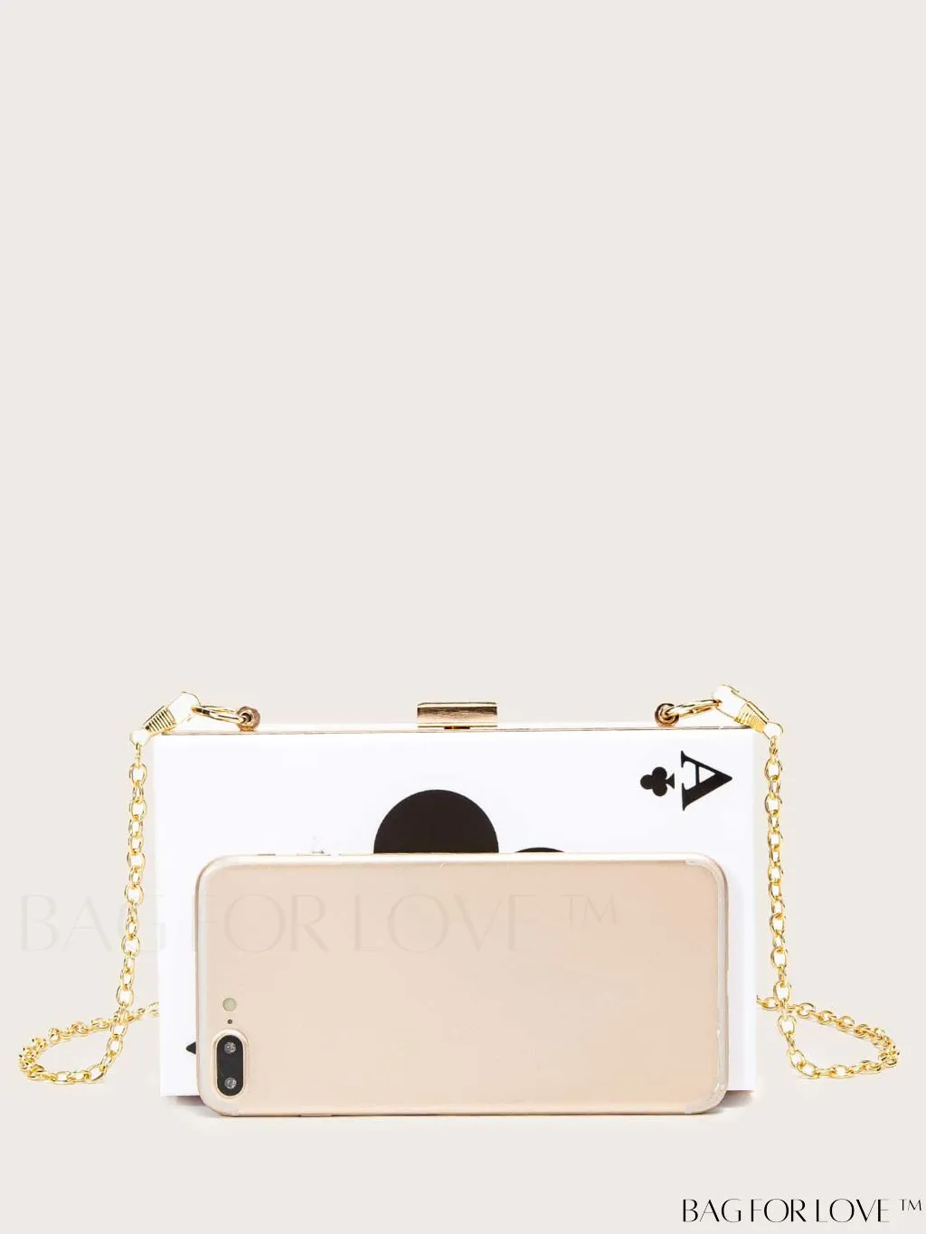 BagForLove - Compact Card Pattern Chain Box Bag