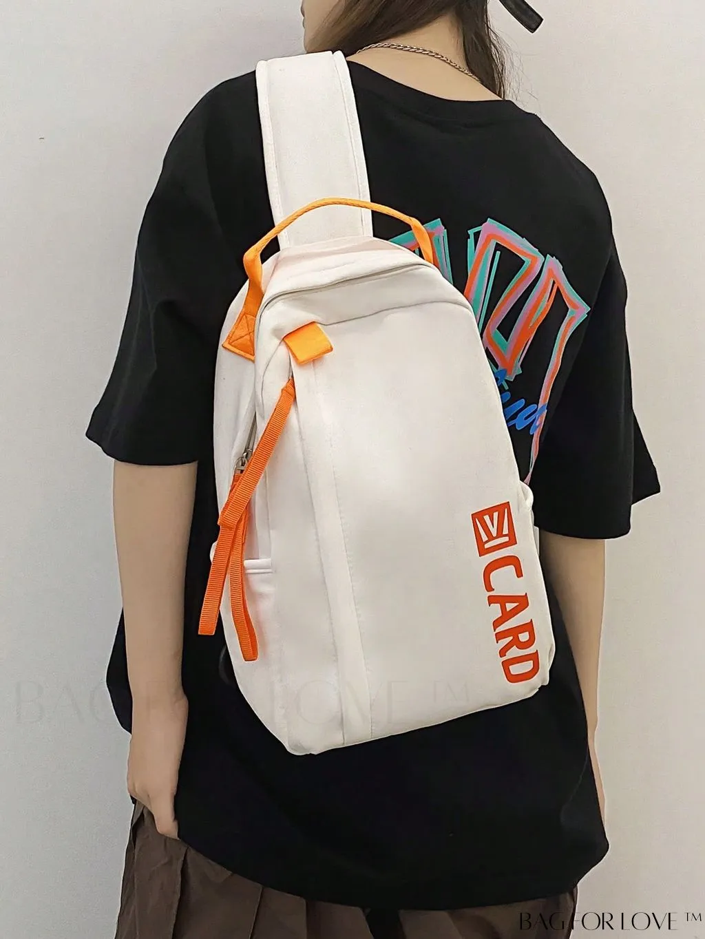 BagForLove - Compact Letter Print Sling Bag