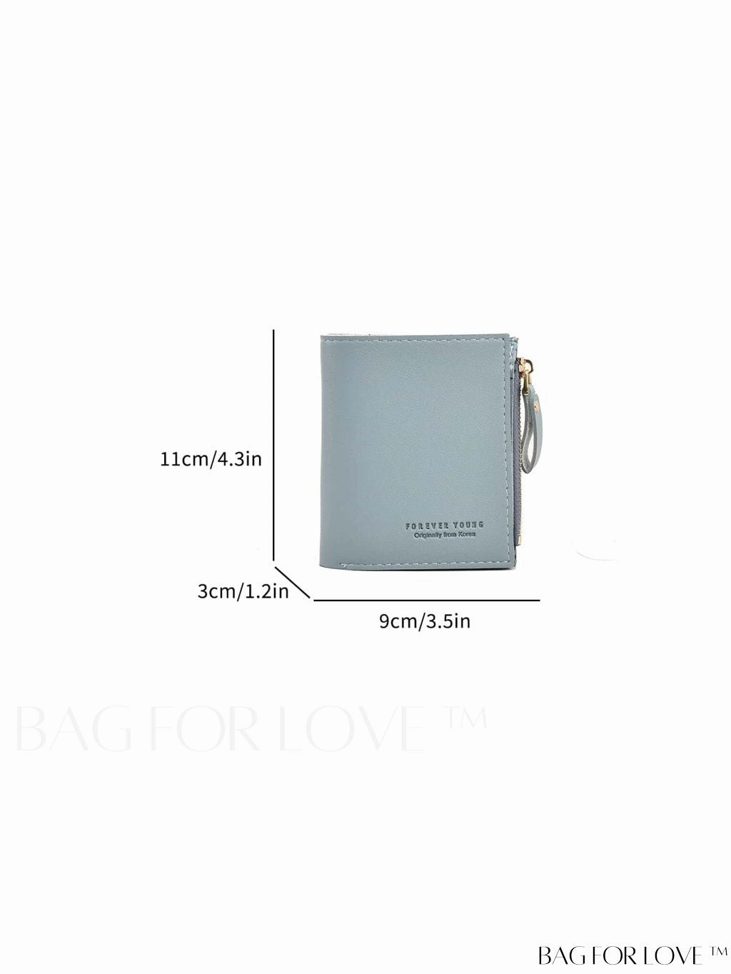 BagForLove - Stylish Square Zipper Purse: Compact Ladys Wallet with Sleek Design