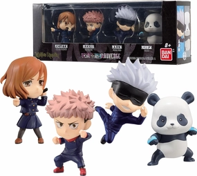 Bandai Namco - Jujutsu Kaisen - Nobara Kugisaki, Yuji Itadori, Satoru Gojo, and Panda, Adverge Figure Box (Set B)