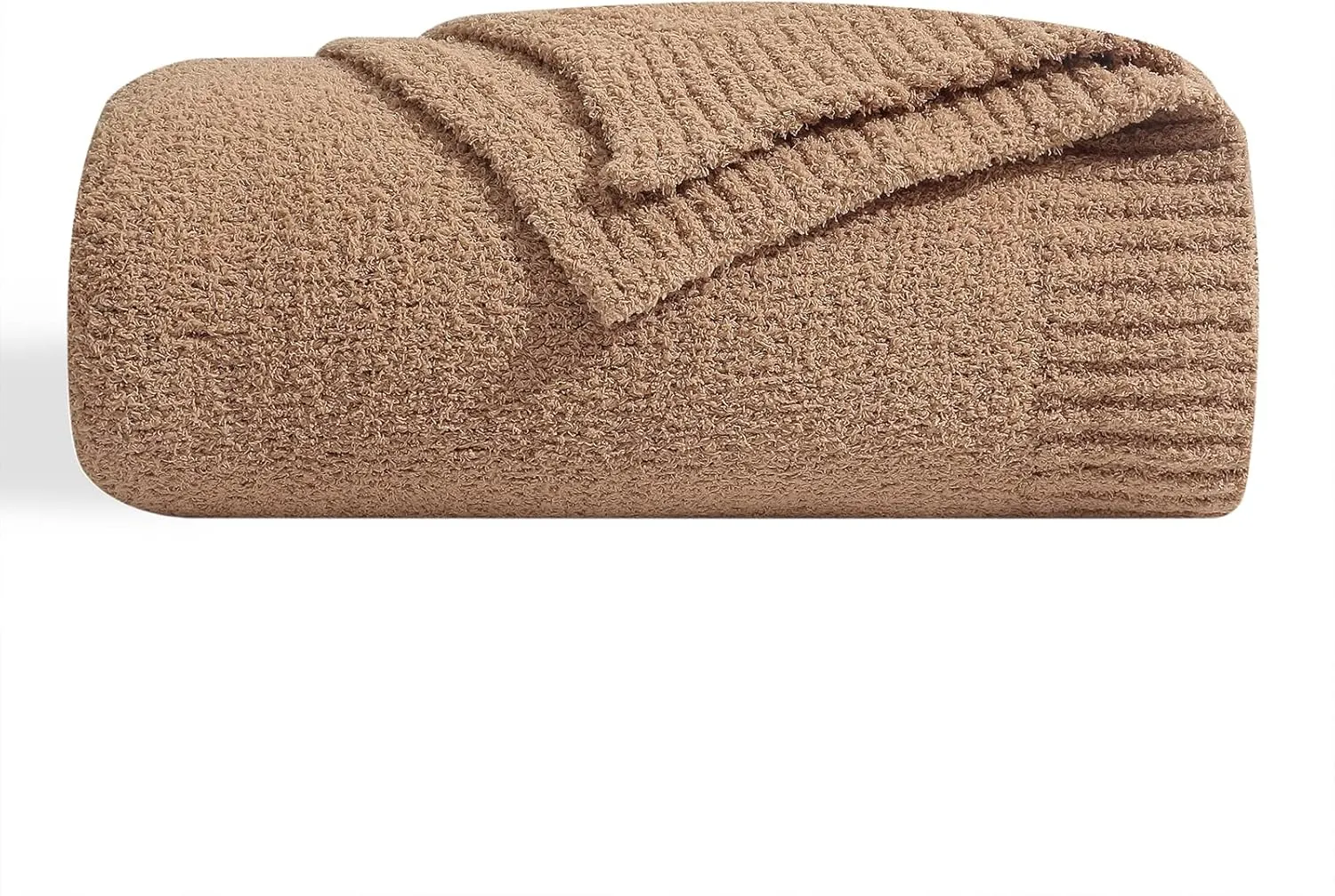 bearberry Super Soft Fluffy Throw Blanket Lightweight Cozy Warm Throw Blankets for Couch Bed Sofa All Season (Camel, 50”x60”)