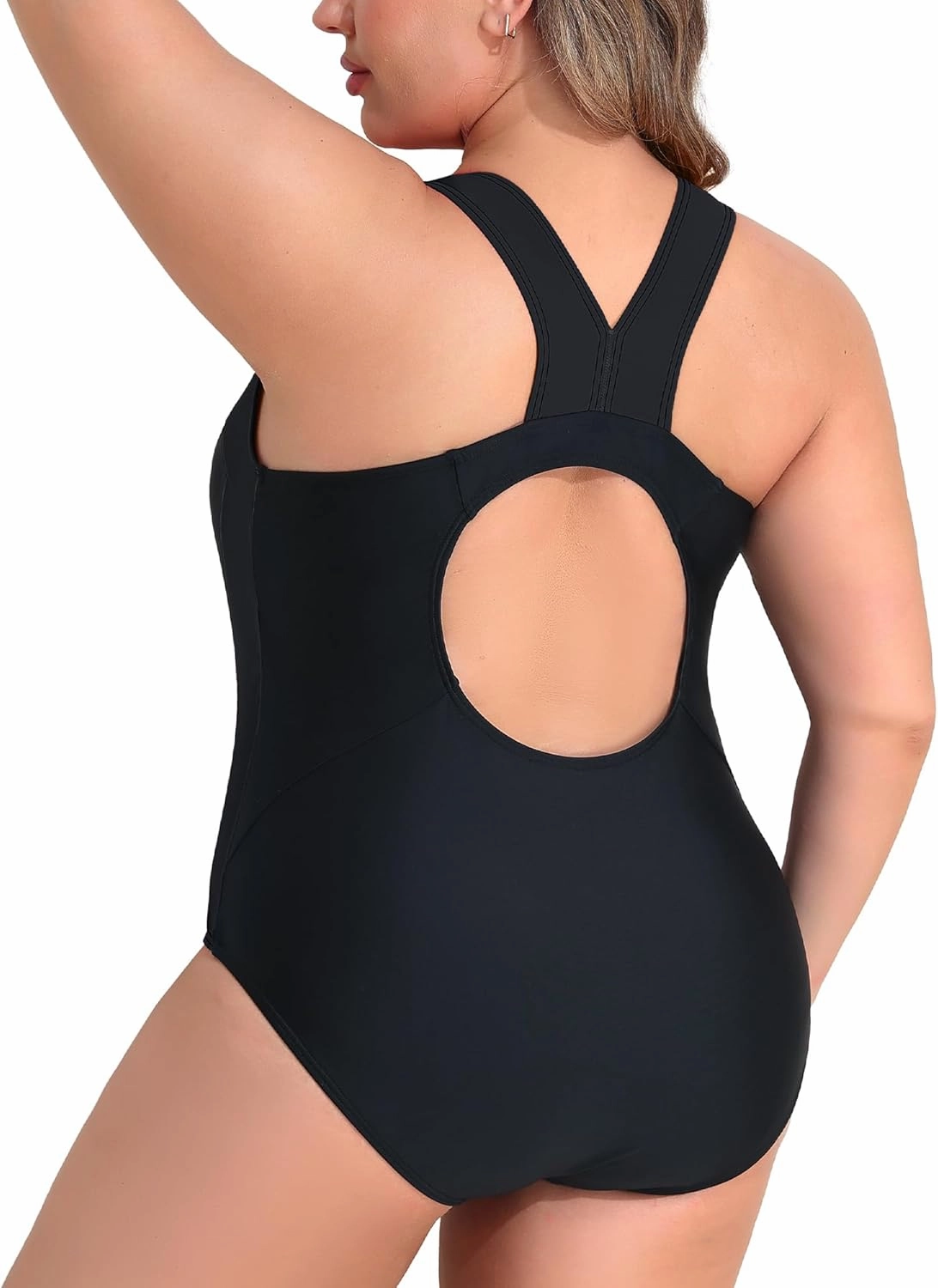 beautyin Plus Size Womens Swimsuit One Piece Athletic Racerback Bathing Suits