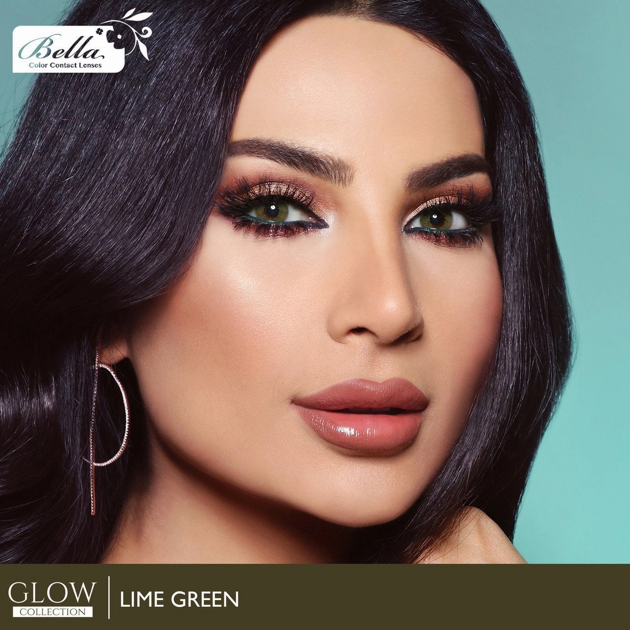 Bella Glow Colored Lenses - Lime Green