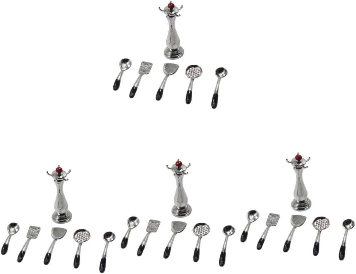 BESPORTBLE 1 Set Scale Dollhouse Utensils for Tiny House Accessories Practical and Elegant Decor for Kitchen Playtime Fun